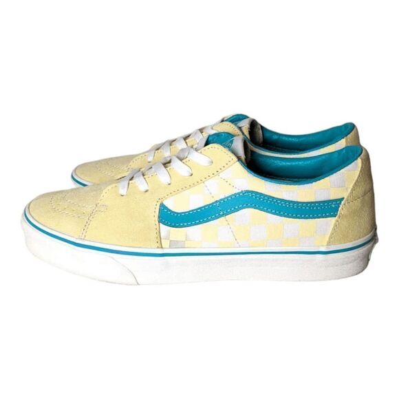 NWOB VANS SK8-Low 'Checkerboard- Banana Cream' Size 10 - Picture 2 of 7